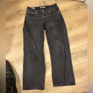 Grey-Black Levi’s Low Loose Jeans